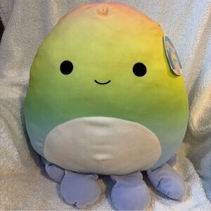 Squishmallow Elodi The Rainbow Octopus Plush 18” Sea Life Squad KellyToy NWT